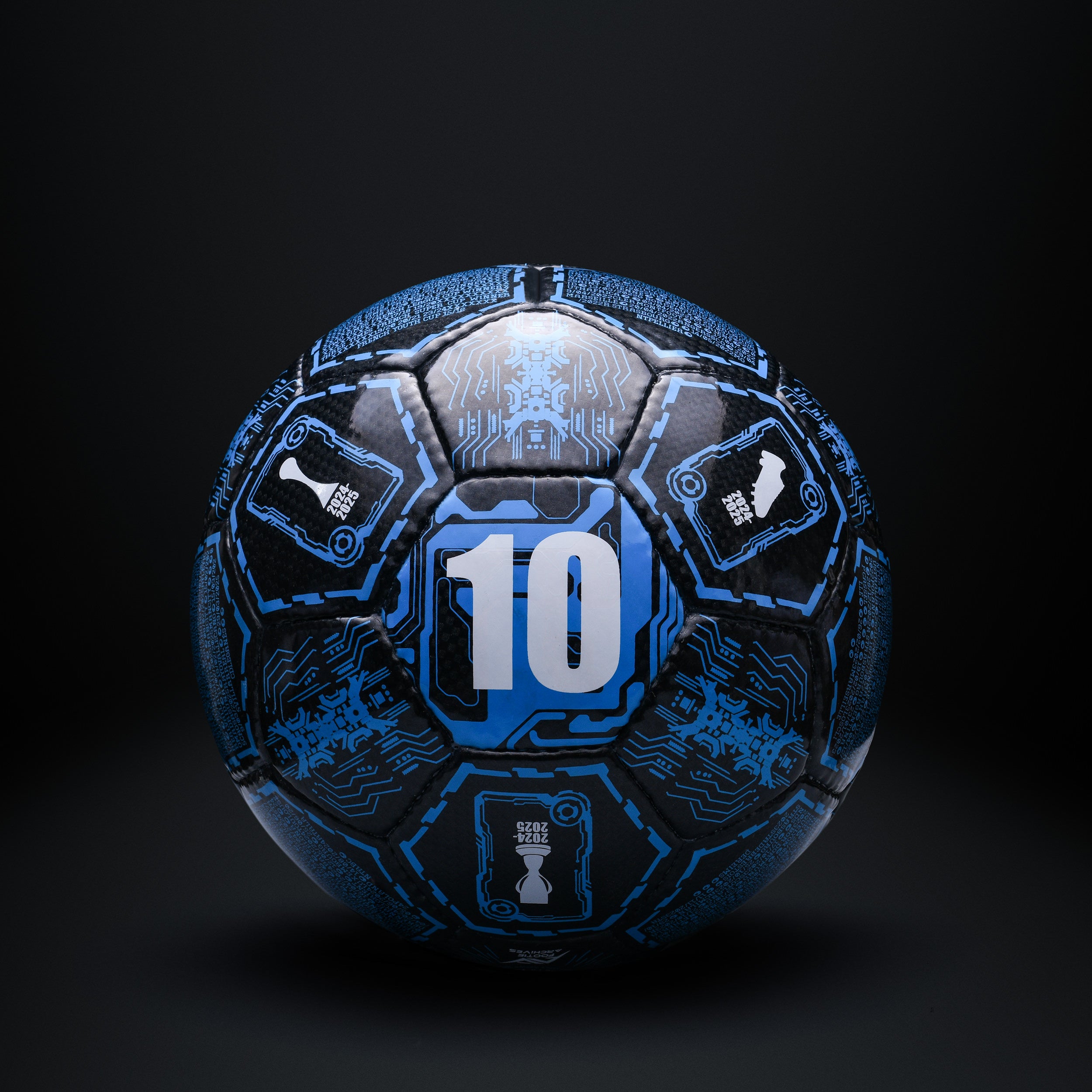 Kylian Mbappé The Paris Prototype limited edition size 5 collectible ball with futuristic design back view 