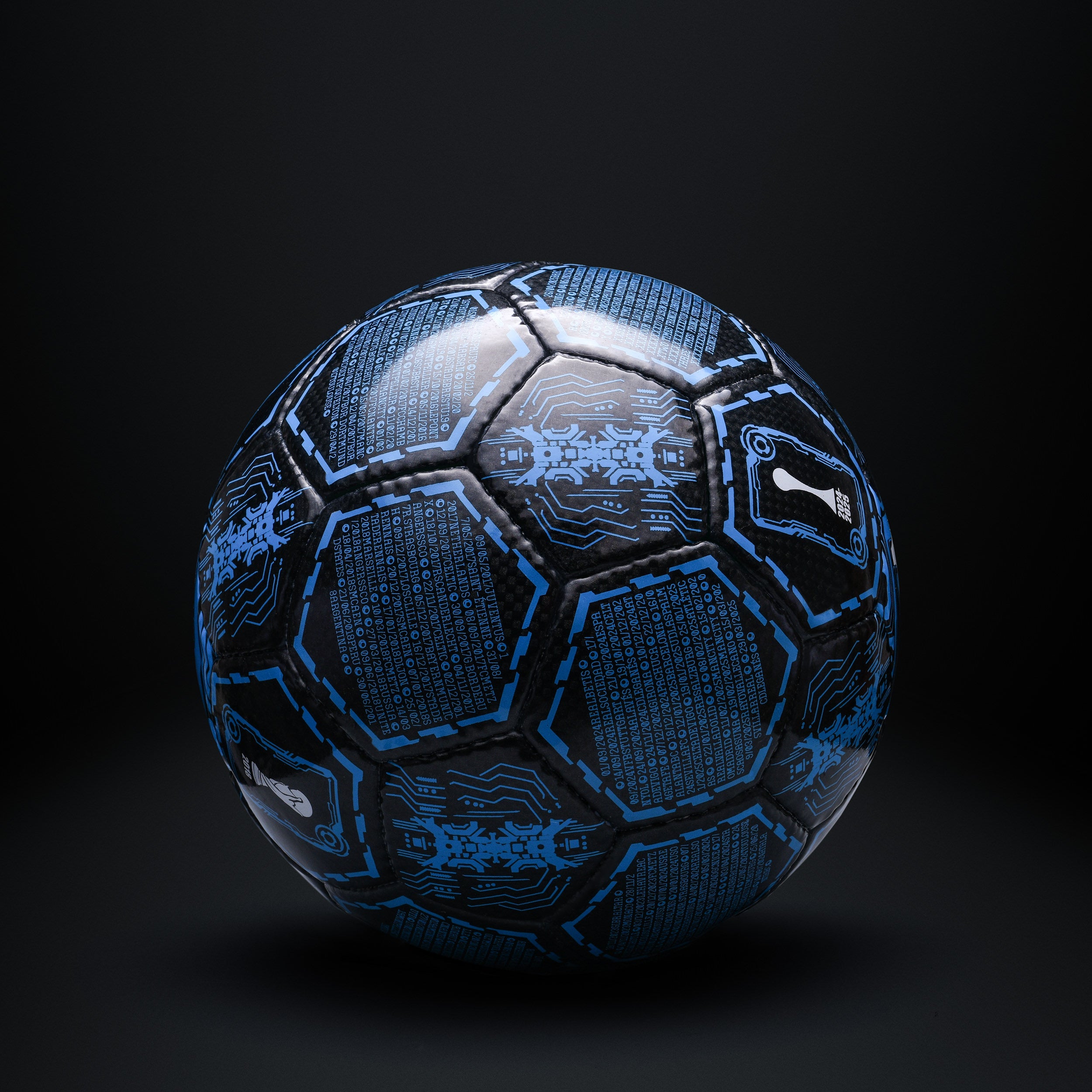 Kylian Mbappé The Paris Prototype limited edition size 5 collectible ball with futuristic design side view 