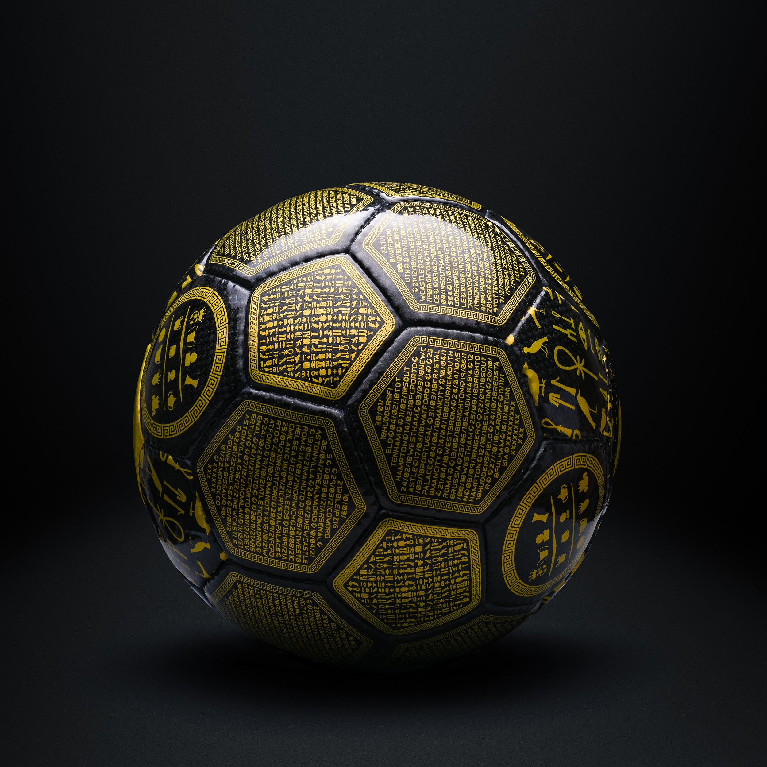 Mohamed Salah The Nile King limited edition size 5 collectible football with Egyptian design side view