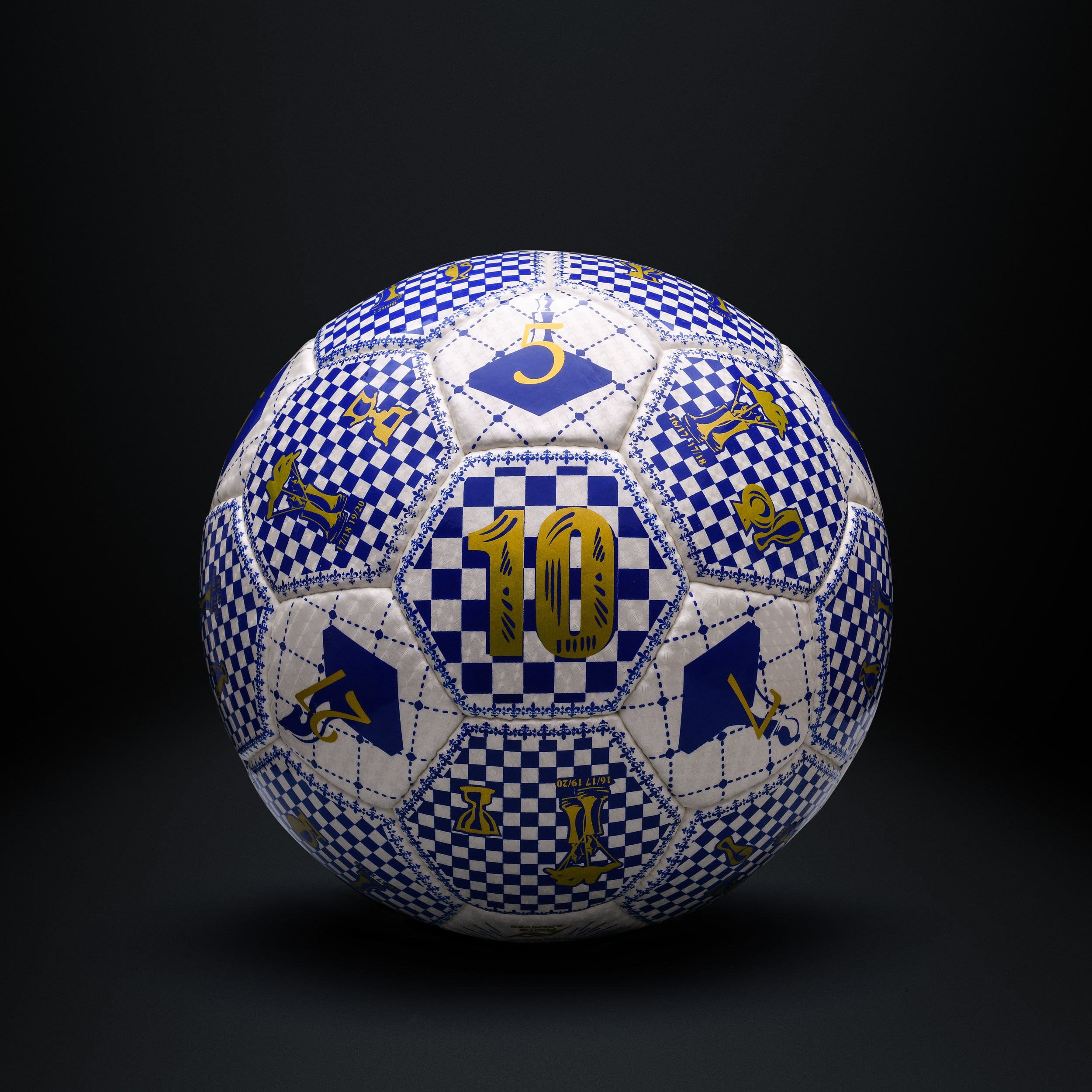 Zinedine Zidane Chess Master ZZ Edition limited edition size 5 collectible football on display back view