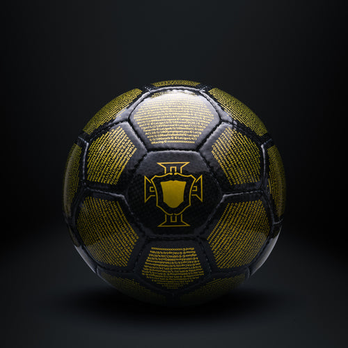 Cristiano Ronaldo SIU The GOAT size 5 football front view by Footie Archives