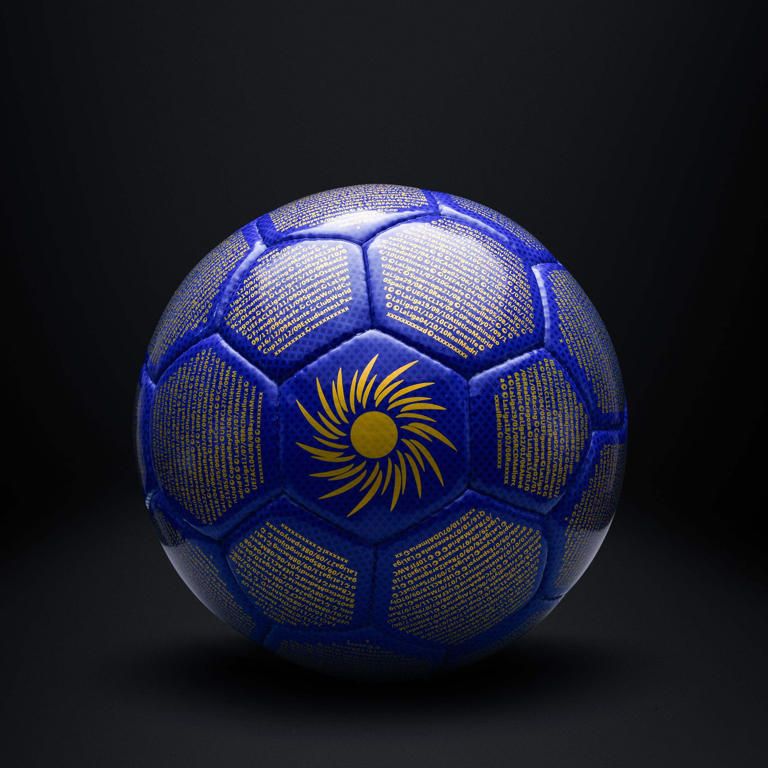 Lionel Messi La Pulga size 5 football front view by Footie Archives