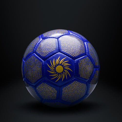 Lionel Messi La Pulga size 5 football front view by Footie Archives