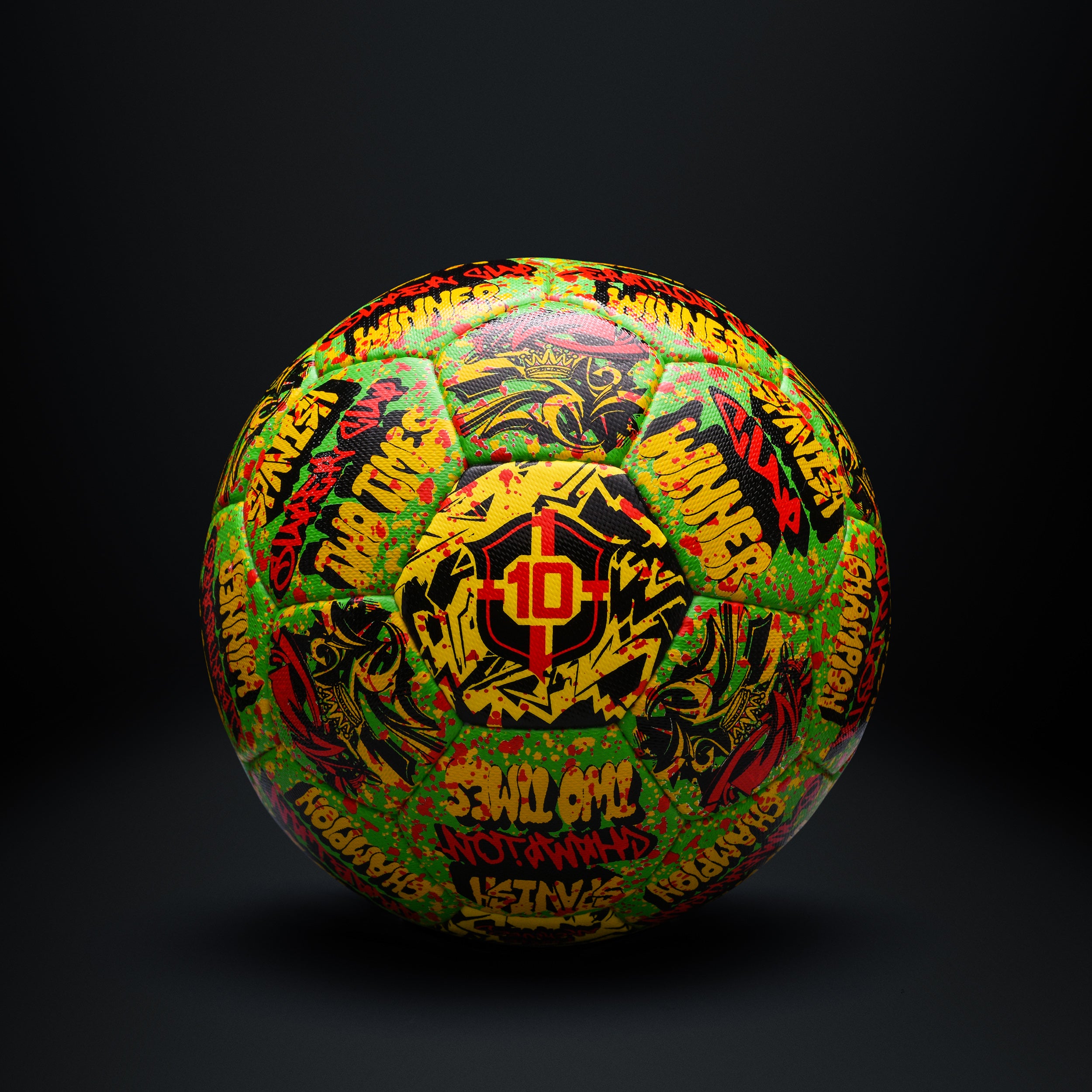 Back view of Neymar Jr The Brazilian Prince size 5 football showing panel details