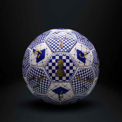 Zinedine Zidane Chess Master ZZ Edition size 5 football front view by Footie Archives