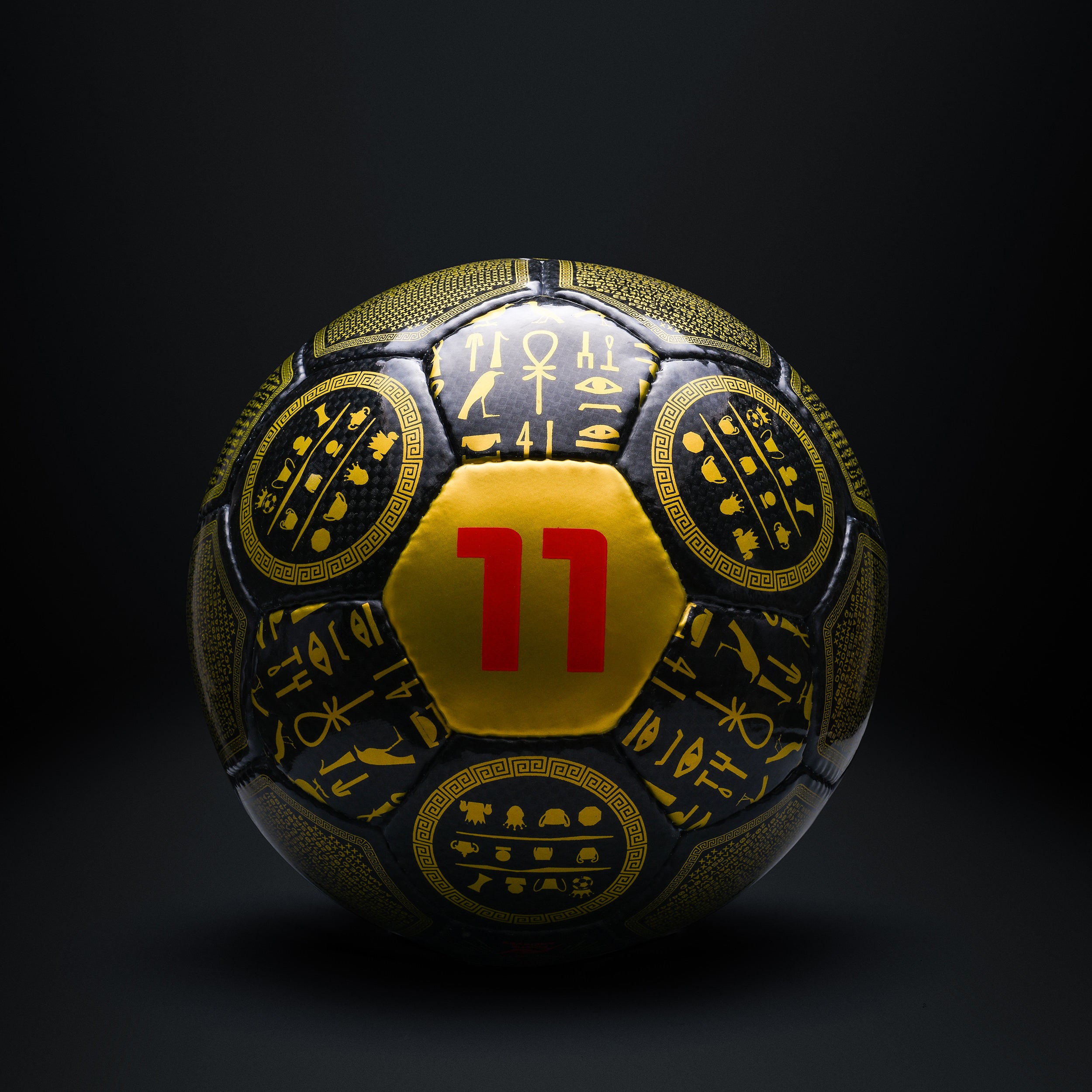 Mohamed Salah The Nile King limited edition size 5 collectible football with Egyptian design back view